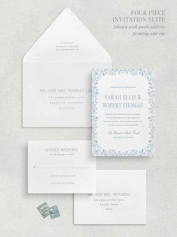 ANTIBES: Wedding Invitation