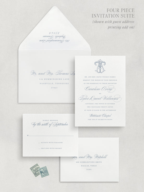 CHARLESTON: Wedding Invitation