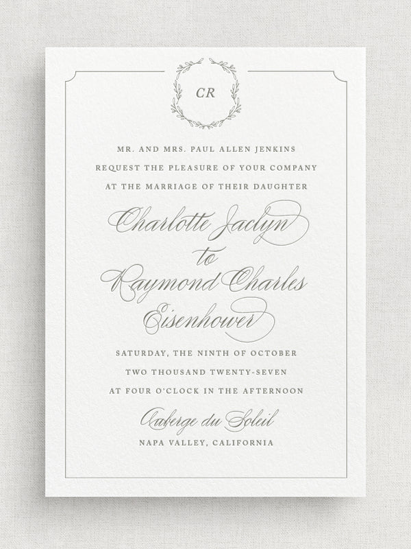 FLORENCE: Wedding Invitation