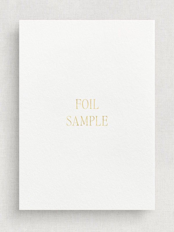 ADD FOIL SAMPLE