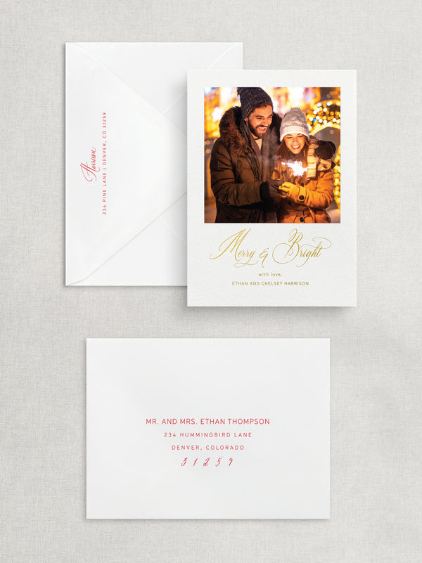 MERRY & BRIGHT PHOTO CARD