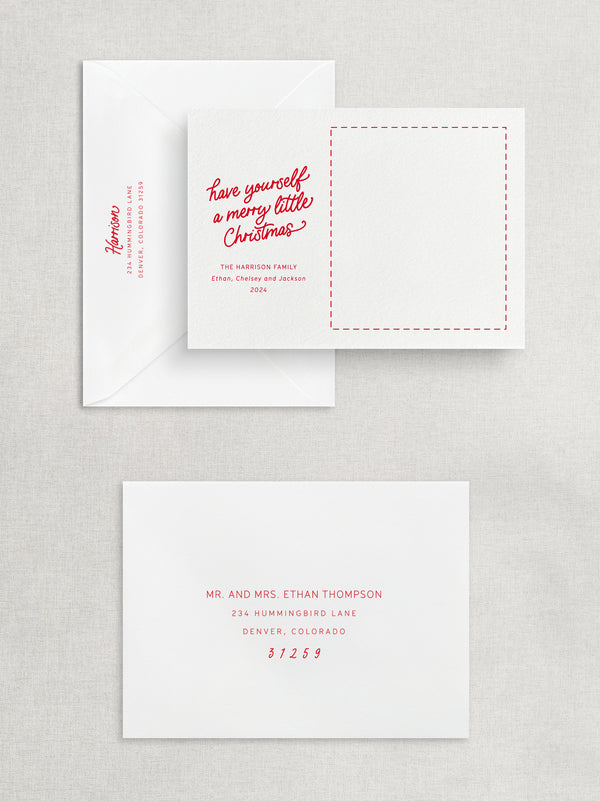 MERRY LITTLE CHRISTMAS PHOTO CARD