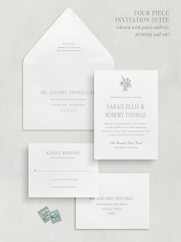 MONTPELLIER: Wedding Invitation