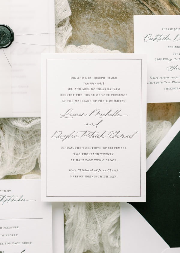 SAVANNAH: Wedding Invitation