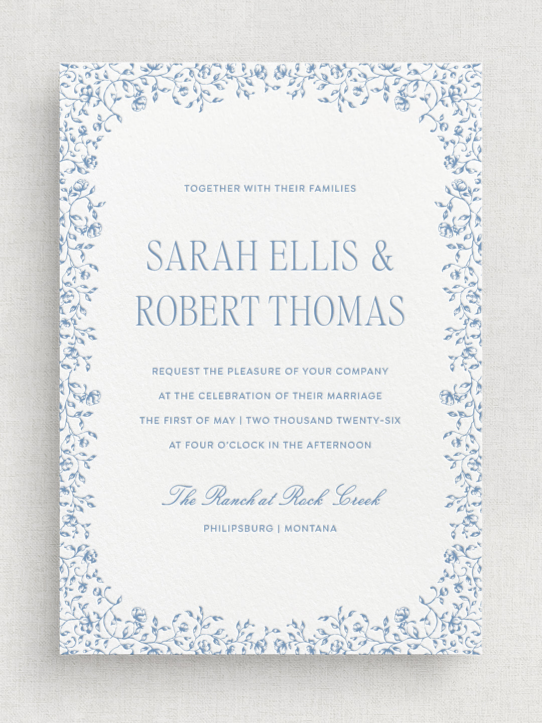ANTIBES: Wedding Invitation