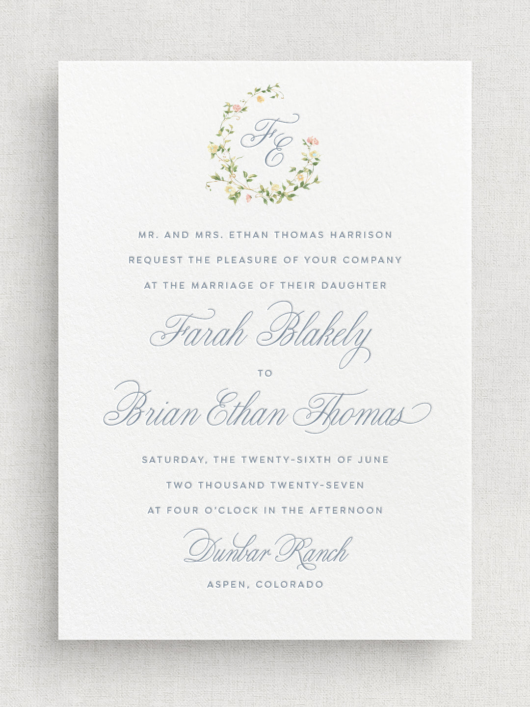 FLORA: Wedding Invitation