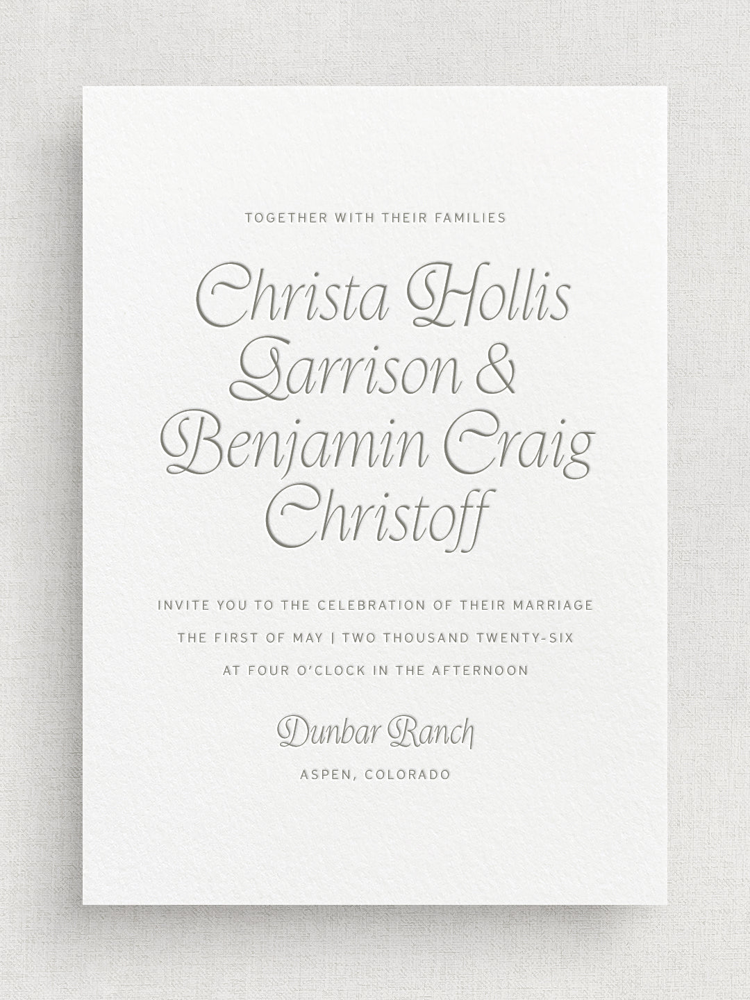 LUPINE: Wedding Invitation
