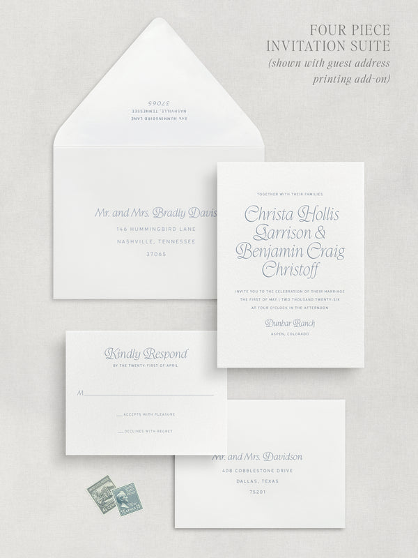 LUPINE: Wedding Invitation