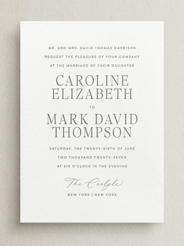 MADISON: Wedding Invitation