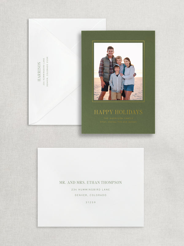 HAPPY HOLIDAYS PHOTO CARD