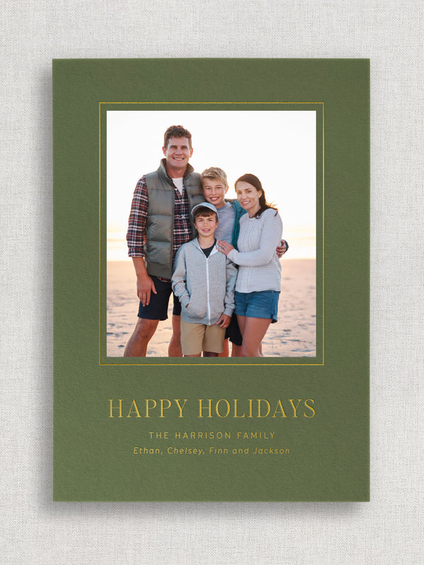 HAPPY HOLIDAYS PHOTO CARD