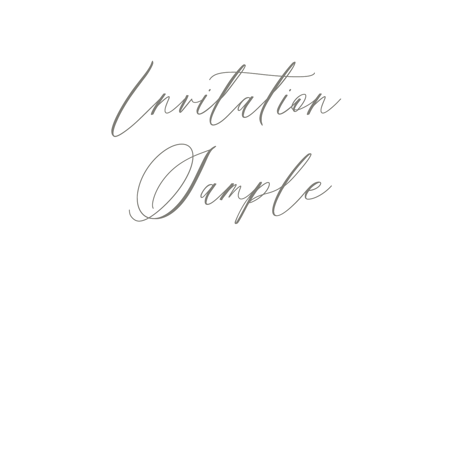 INVITATION SAMPLE - CHATHAM & CARON